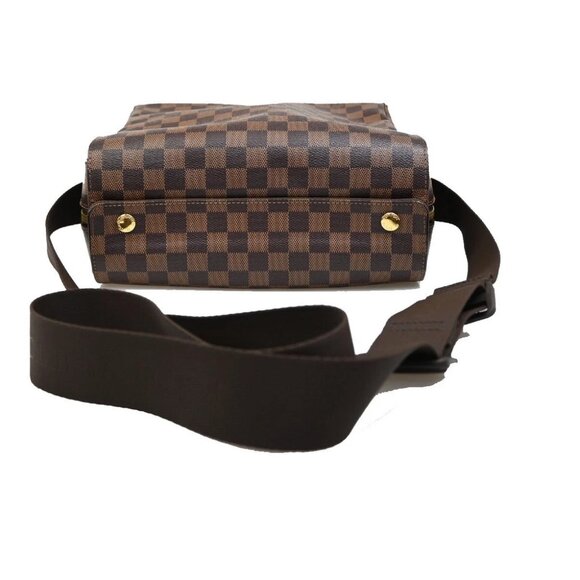 LOUIS VUITTON Naviglio Shoulder Bag Damier Ebene Leather Brown - Picture 5 of 16